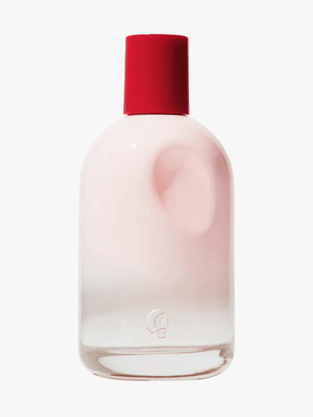 Glossier You Eau de Parfum in branded component on a light gray background