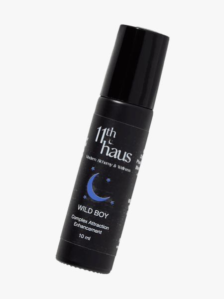 11th Haus Pheromone Perfume Enhancer in branded component on a light gray background