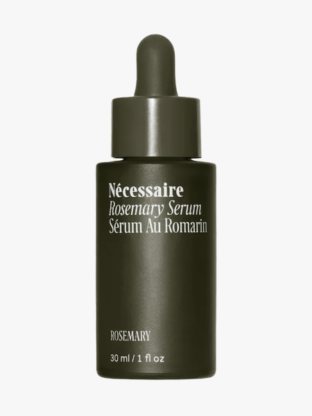 Nécessaire Rosemary Serum in branded component on a light gray background